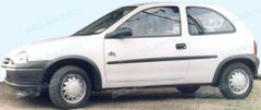 Rider Ochranné lišty bočných dverí, Opel Corsa B, 1993-2000, 3 dvér.,