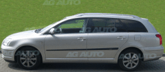 Rider Ochranné lišty bočných dverí, Toyota Avensis II, 2003-2009