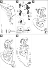 Rati Lakťová opierka ARMSTER 2, Ford Connect II, 2018- , USB+AUX, bez kapsy