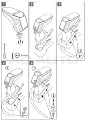 Rati Lakťová opierka ARMSTER 2, Toyota Yaris, 2014-2020, bez kapsy