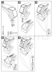 Rati Lakťová opierka ARMSTER 2, Ford Focus II, 2004-2012, bez kapsy