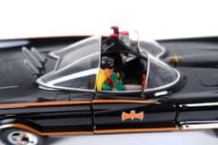 Jada Toys Batmobil s figúrkou Batmana (zo seriálu Batman 60. roky), 1:24 Jada