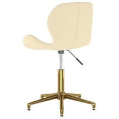 Vidaxl 335050 Swivel Dining Chairs 2 pcs Cream Velvet