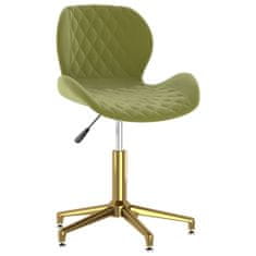 Vidaxl 335042 Swivel Dining Chair Light Green Velvet