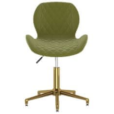 Vidaxl 335042 Swivel Dining Chair Light Green Velvet