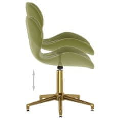 Vidaxl 335042 Swivel Dining Chair Light Green Velvet