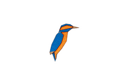 BeWooden brošňa vyrobené z dreva Kingfisher Brooch univerzálna