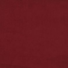 Vidaxl Jedálenské stoličky 6 ks vínovo-červené zamatové