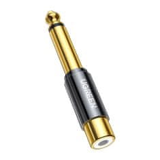 Ugreen AV169 adaptér 6.35mm jack / RCA M/F, zlatý