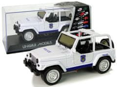 Lean-toys Off-road policajné auto biele