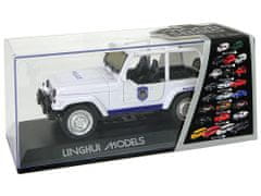 Lean-toys Off-road policajné auto biele