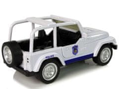 Lean-toys Off-road policajné auto biele