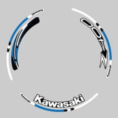 SEFIS sada farebných prúžkov EASY na kolesa Kawasaki Z400 modrá