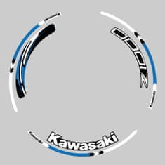 SEFIS sada farebných prúžkov EASY na kolesa Kawasaki Z1000 modrá