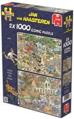 Jumbo Puzzle Safari a Búrka 2x1000 dielikov