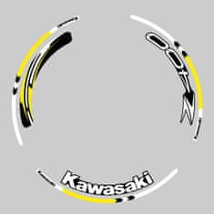 SEFIS sada farebných prúžkov EASY na kolesa Kawasaki Z400 žltá
