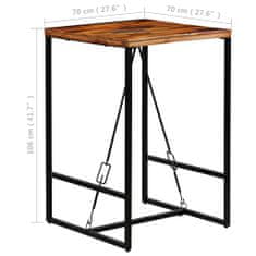 Petromila vidaXL Barový stôl, recyklovaný masív 70x70x106 cm
