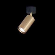 Ideal Lux Stropné bodové svietidlo Ideal Lux Dynamite PL1 Ottone Satinato 244662 GU10 1x28W IP20 mosadzné