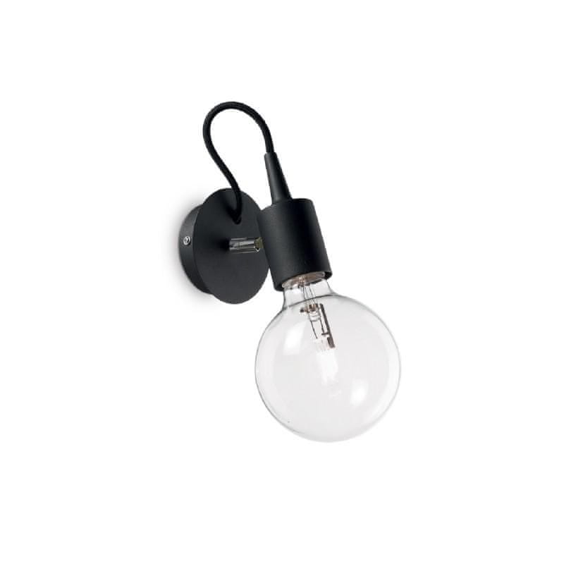 Ideal Lux Nástenné svietidlo Ideal Lux Edison AP1 nero 148908 čierne