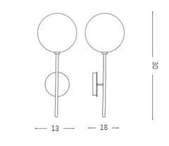 Ideal Lux Nástenné svietidlo Ideal Lux Equinoxe AP1 cromo 200132 chrómové