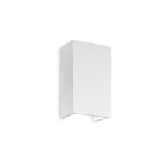 Ideal Lux Nástenné svietidlo Ideal Lux Flash Gesso AP1 high 214689 1x40W hranaté 18cm