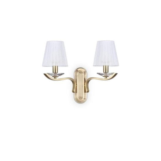 Ideal Lux Nástenné svietidlo Ideal Lux Pegaso AP2 ottone satinato 197708 E14 2x40W mosadzné