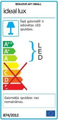 Ideal Lux LED Nástenné svietidlo Ideal Lux Bonjour AP1 small bianco 199894 8W 60cm biele