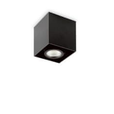 Ideal Lux Stropné bodové svietidlo Ideal Lux Mood PL1 D09 Square Nero 243948 GU10 1x28W 9cm hranaté čierne