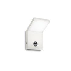 Ideal Lux LED Vonkajšie nástenné svietidlo Ideal Lux Style AP1 Bianco 209852 9,5 W 680lm IP54 biele s čidlom