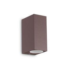 Ideal Lux Vonkajšie nástenné svietidlo Ideal Lux Up AP2 coffee 213354 15cm hnedé G9 2x15W IP44