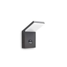 Ideal Lux LED Vonkajšie nástenné svietidlo Ideal Lux Style AP Sensor Antracite 3000K 246864 9,5 W 640lm IP54 antracitové