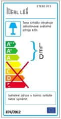 Ideal Lux LED Vonkajšie stĺpikové svietidlo Ideal Lux Etere PT1 antracite 172439 antracitové IP44