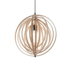 Ideal Lux Závesný luster Ideal Lux Disco SP1 138275 imitácia dreva 50cm