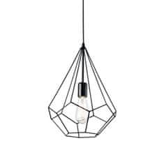 Ideal Lux Závesné svietidlo Ideal Lux Ampolla-3 SP1 nero 148175 čierne 30cm