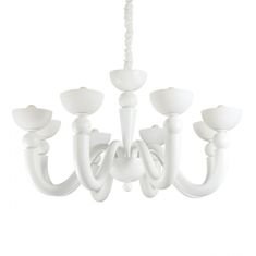 Ideal Lux Závesné svietidlo Ideal Lux Bon Bon SP8 bianco 094007 biele 95,5 cm