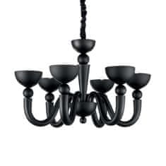 Ideal Lux Závesné svietidlo Ideal Lux Bon Bon SP6 nero 140339 čierne 80cm