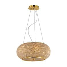 Ideal Lux Závesné svietidlo Ideal Lux Pasha&#39; SP14 oro 164984 E14 14x40W 65cm zlaté