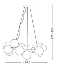 Ideal Lux Závesné svietidlo Ideal Lux Dna SP25 208398