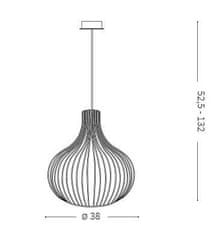 Ideal Lux Závesné svietidlo Ideal Lux Onion SP1 D38 205298 1x60W 38cm