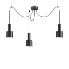 Ideal Lux Závesné svietidlo Ideal Lux Holly SP3 Nero 231594 E27 3x60W IP20 24cm čierne