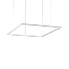 Ideal Lux LED Závesné svietidlo Ideal Lux ORACLE SLIM D70 SQUARE WH 3000K 259178 41W 3300lm 3000K IP20 70cm hranaté biele