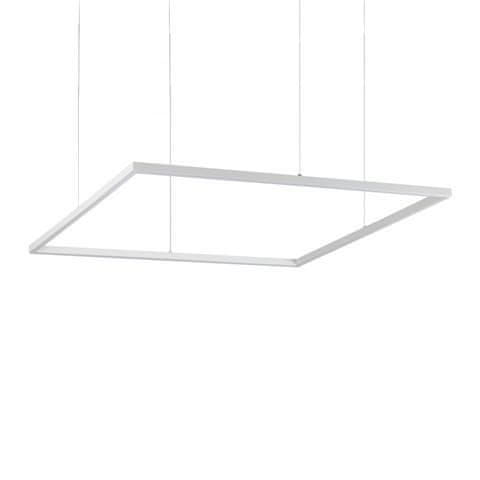 Ideal Lux LED Závesné svietidlo Ideal Lux ORACLE SLIM D90 SQUARE WH 3000K 259192 51W 4100lm 3000K IP20 85cm hranaté biele