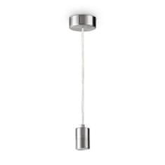 Ideal Lux Závesné svietidlo Ideal Lux SET UP MSP NICKEL 260044 E27 1x60W IP20 9cm saténový nikel