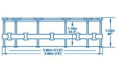 Bestway Steel Pro Max 3,66 x 1,22 m 56420 + Príslušenstvo