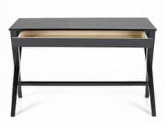Design Scandinavia Pracovný stôl so zásuvkou Trixy, 120 cm, čierna