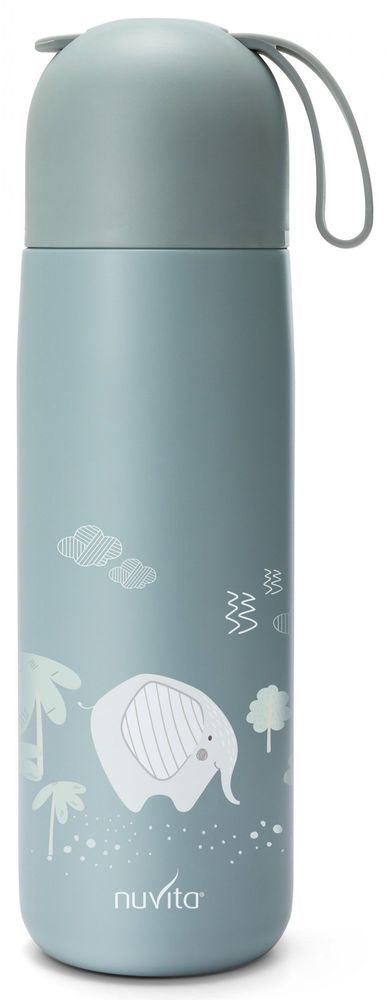 Nuvita Termoska so silikónovým držiakom 400ml Blue