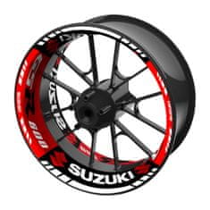 SEFIS jednodielne polepy na kolesá SUZUKI GSR 600 čierno-červená
