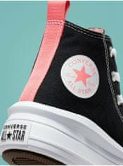 Converse Čierne detské členkové tenisky na platforme Converse Chuck Taylor All Star 27