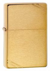 Zippo Zapaľovač 23002 Brushed Brass Vintage with Slashes