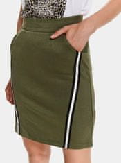 Top Secret Zelená púzdrová sukňa s pásom TOP SECRET XS